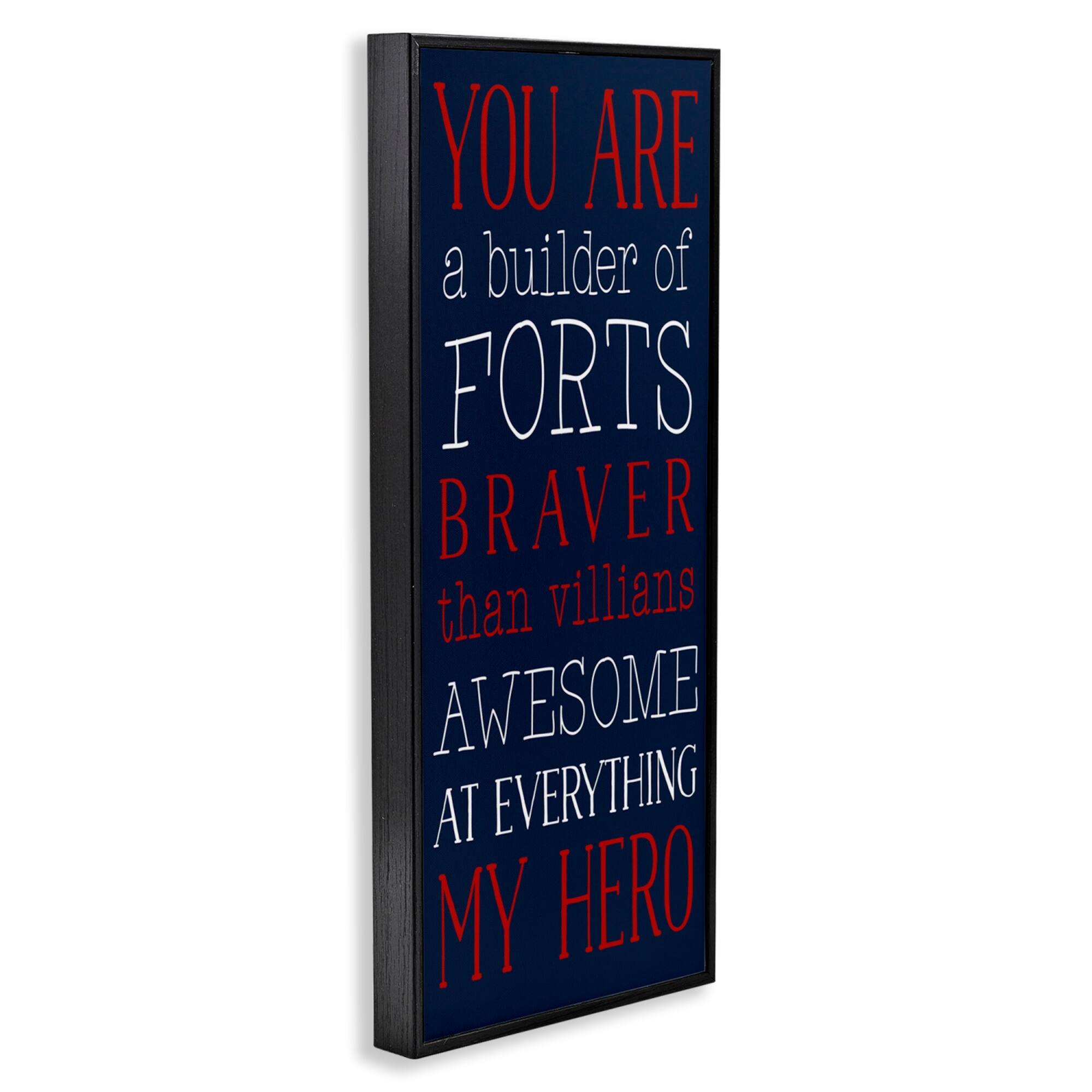 Stupell Industries You Are My Hero Framed Giclee Art